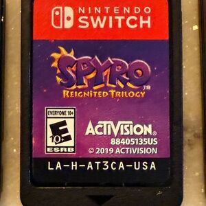 Nintendo Switch Spyro Reignited Trilogy Game Cartridge